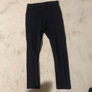 90 Degree Tween girls black leggings with pockets